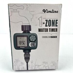 Vimlinc 1-Zone Water Timer ITV116 Automatic Garden Hose Irrigation System New‎